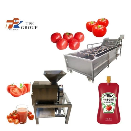 Barisan pengeluaran sos tomato